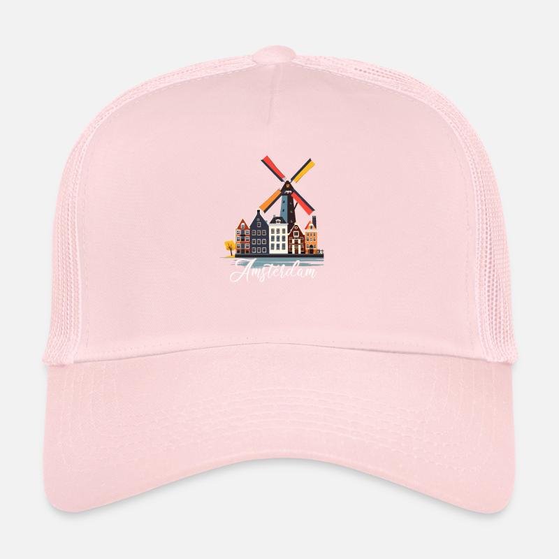 Amsterdam Pays-Bas Néerlandais Casquette trucker 