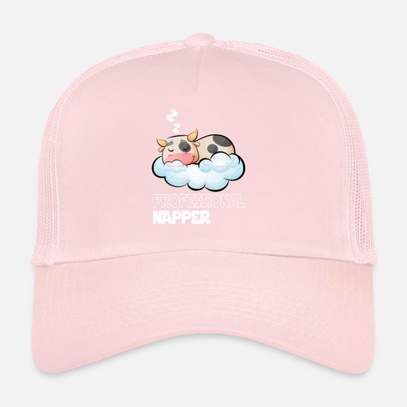Professinonal Napper Cow Sleeping Late Riser Trucker Cap