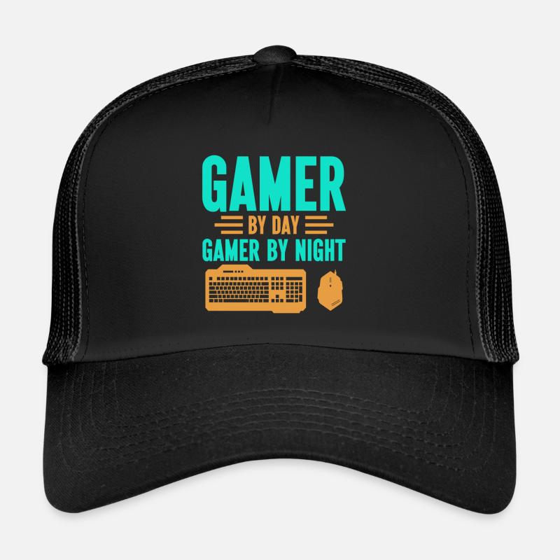 PC Video Gamer Computer Nerd Gaming WASD Trucker Cap