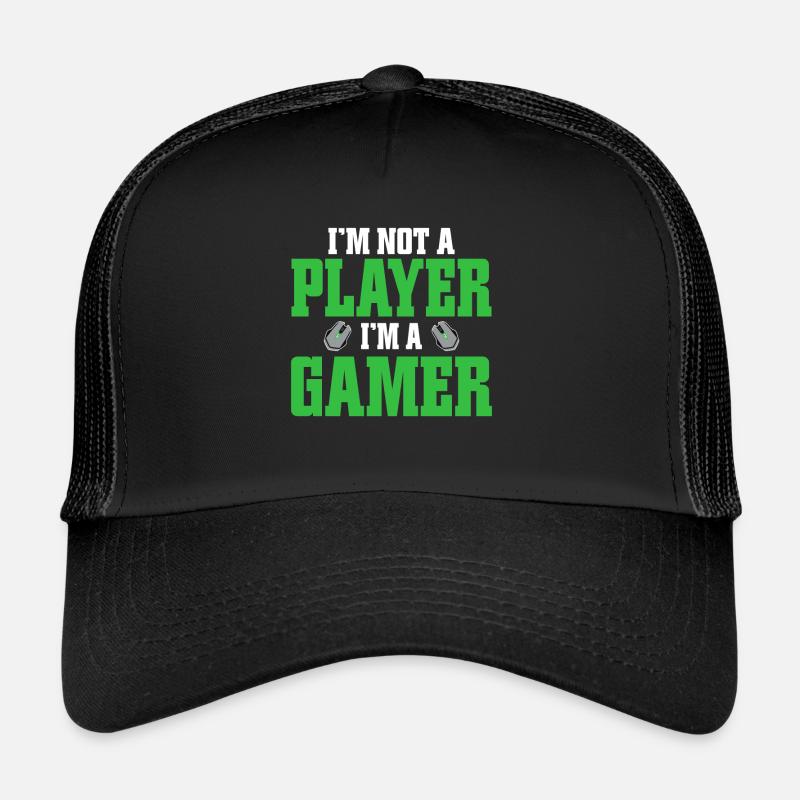 PC Video Gamer Computer Nerd Gaming WASD Trucker Cap