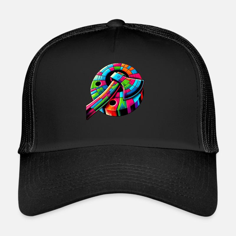 Pop Art Axe Throwing Hatchet Thrower Axes Trucker Cap