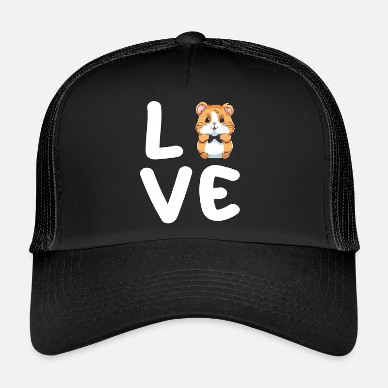 Mignon Hamster Love T-shirt Casquette trucker 