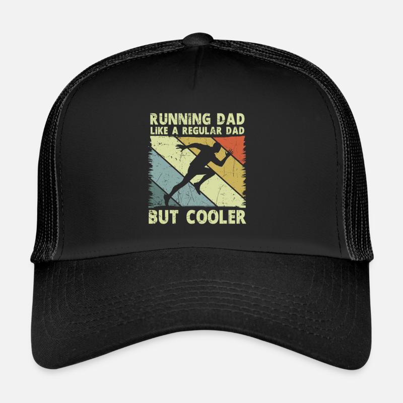 Running Dad Marathon Runner Coach Marathoner Trucker Cap