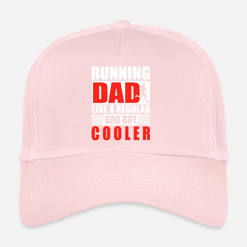 Running Dad Marathon Runner Trainer Marathoner Trucker Cap