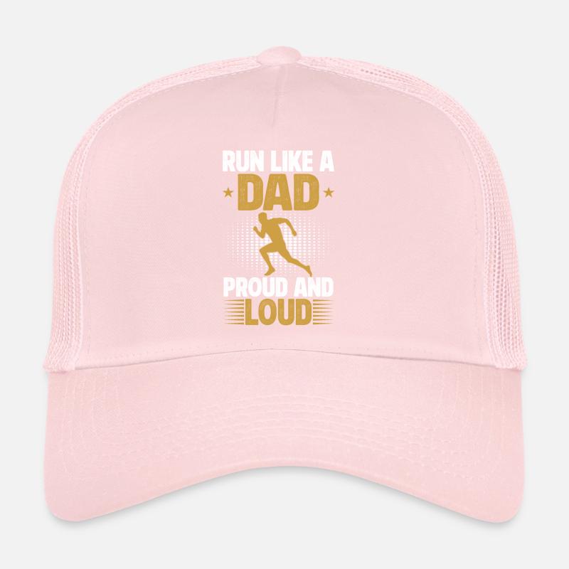 Running Dad Marathon Runner Coach Marathoner Trucker Cap