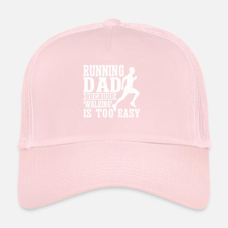 Running Dad Marathon Runner Coach Marathoner Trucker Cap