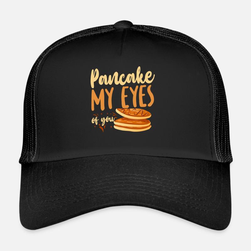 Pancake Lover Kids Valentines Day - Trucker Cap - Schwarz/Schwarz