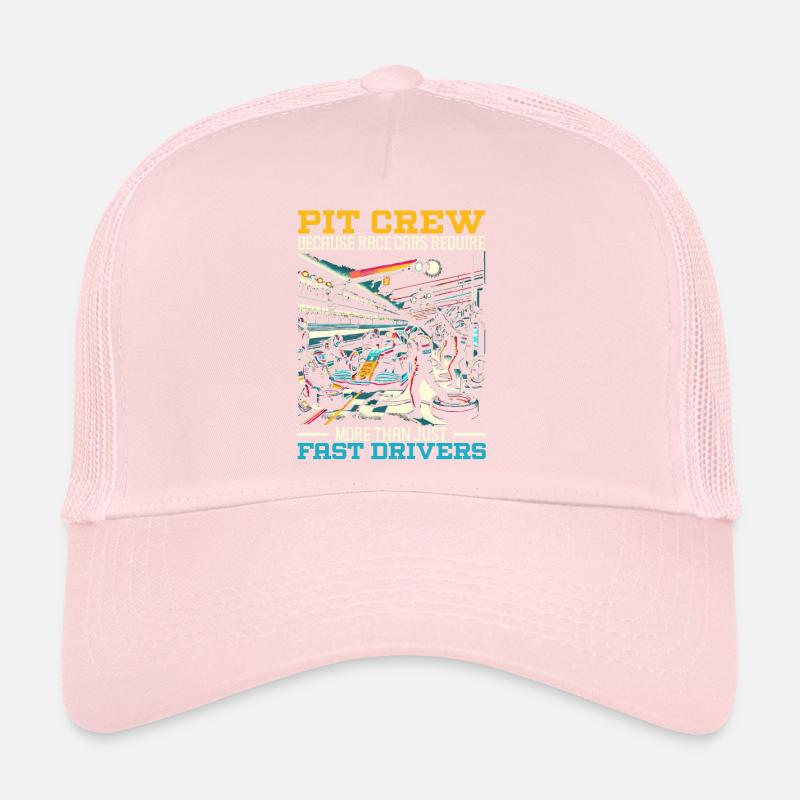 Pit Crew Course de voitures Course Piste de course Sport automobile Casquette trucker 