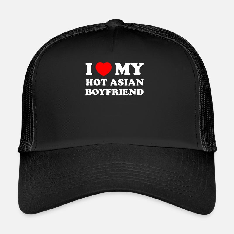 J’aime mon petit ami asiatique chaud Casquette trucker 