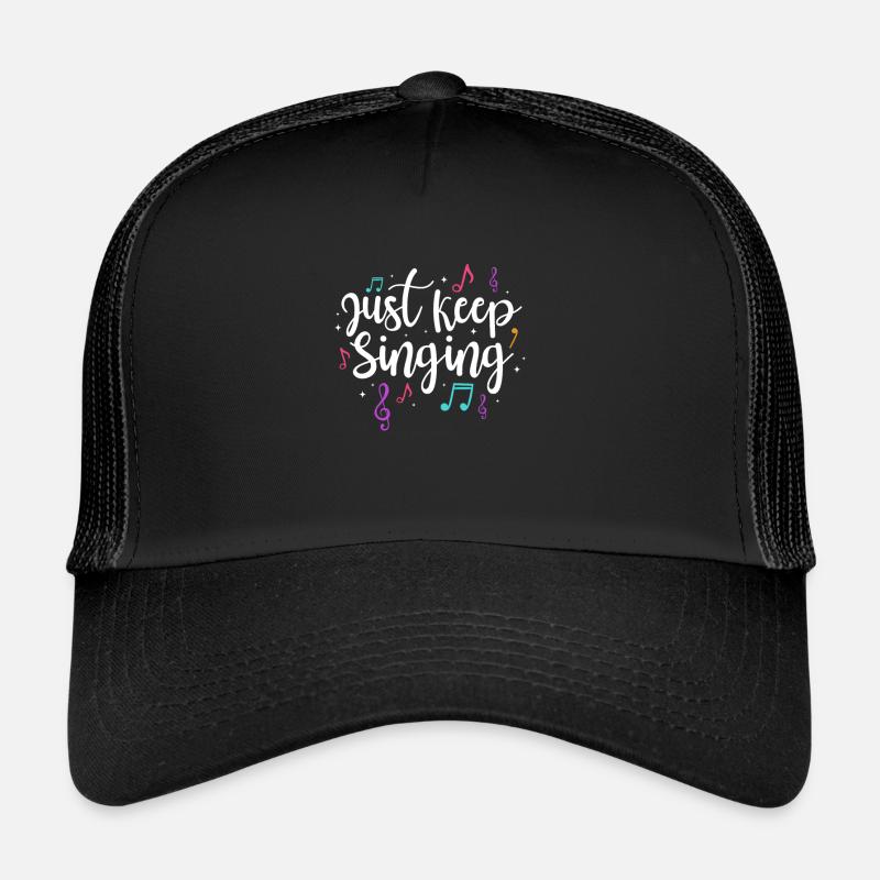 Singer Singer Singing Musician Gift - Trucker Cap - black/black