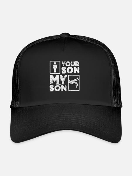 Lutte - Casquette trucker  - noir/noir - Devant