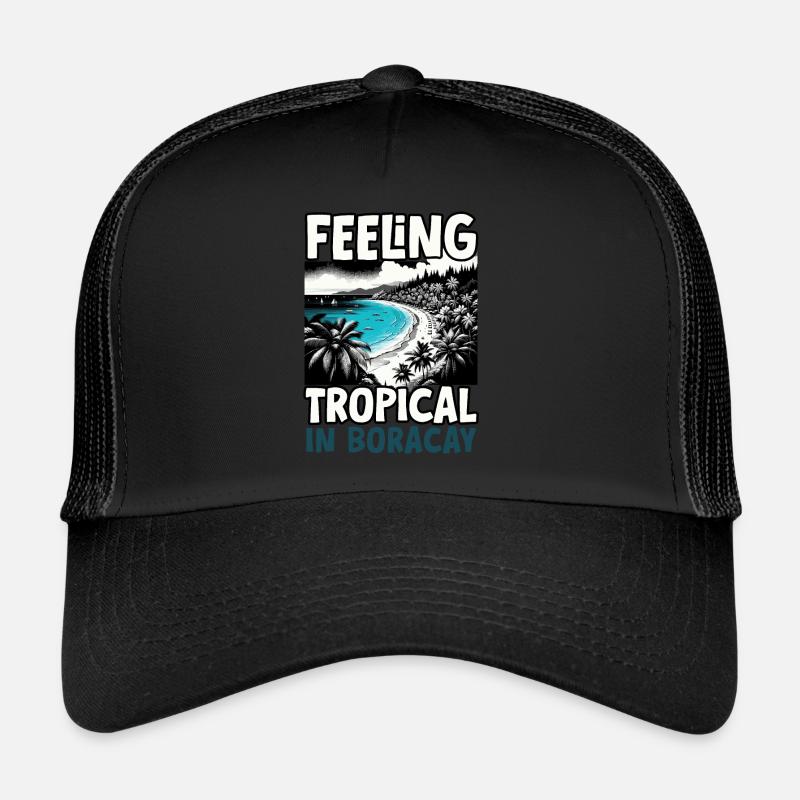 Boracay Philippines Summer Vacation Boaracay Beach Trucker Cap