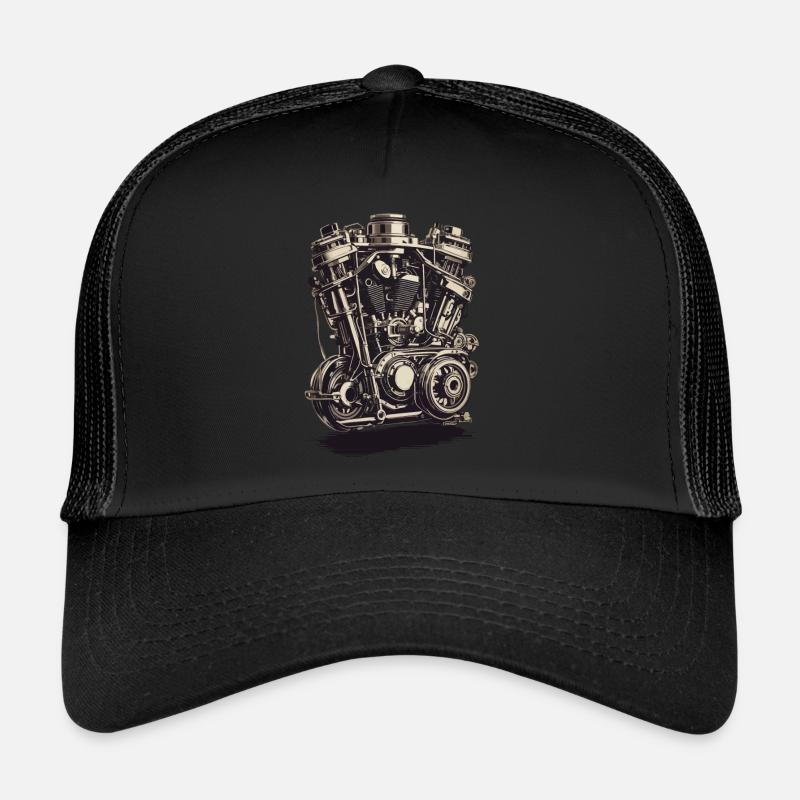 Motor Engineer Motor Vehicle Mechanic Vintage Trucker Cap