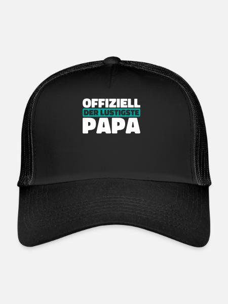 Vater Papa Funniest Dad - Trucker Cap - black/black - Front
