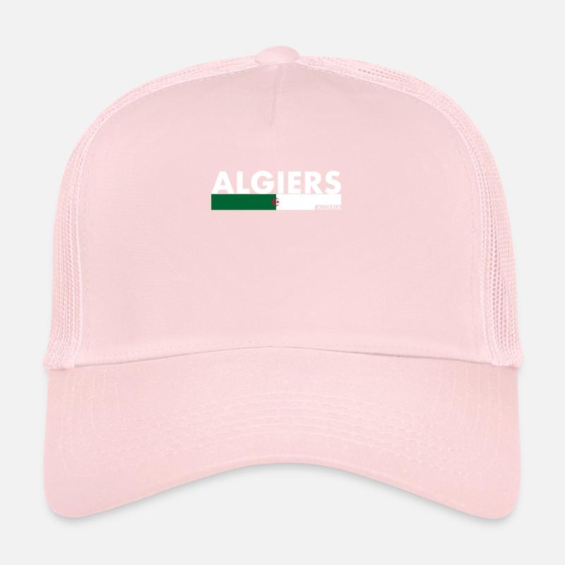 Algiers Algeria Algerian Flag Algerian Trucker Cap