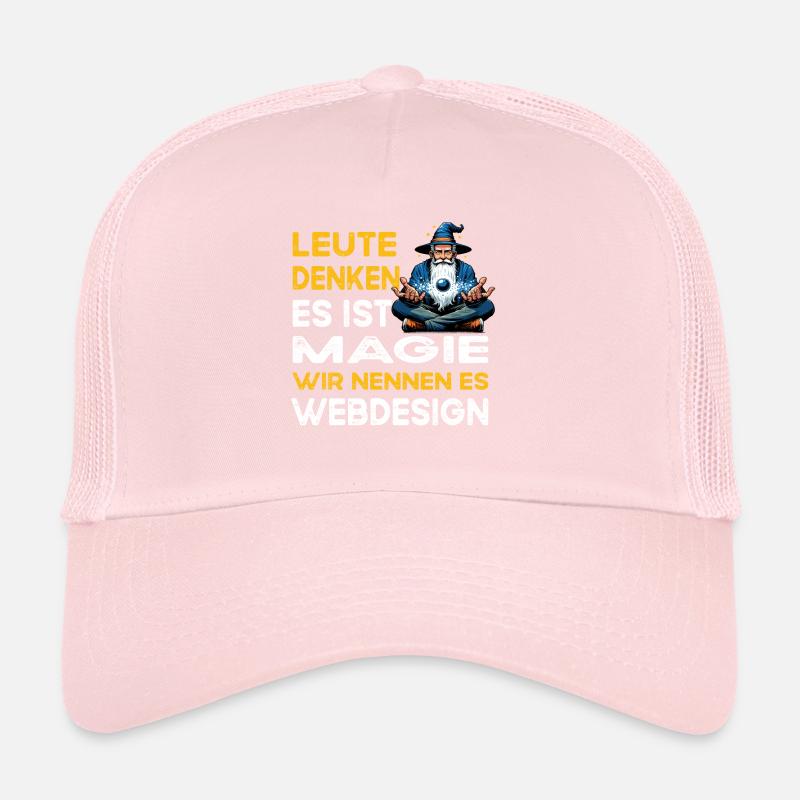 Leute denken Magie Webdesign Webdesigner Trucker Cap