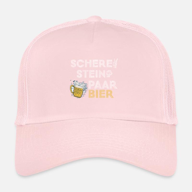 Scissors, rock, pair, beer - the perfect outfit Trucker Cap