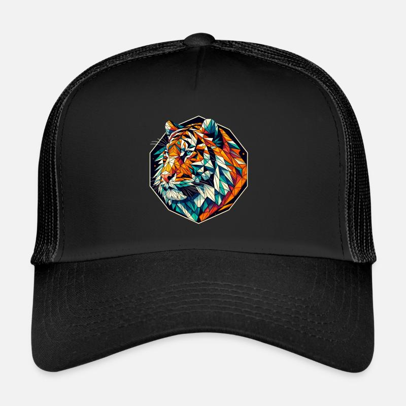 Illustration de polygone de tigresse Casquette trucker 