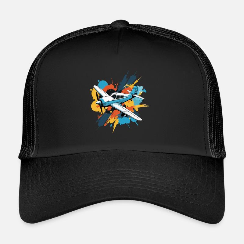 Modellflugzeug Pilot Flieger Flugzeug Hobby Trucker Cap