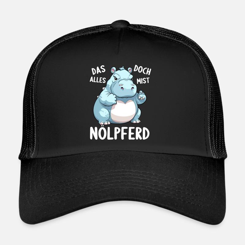 Hippo Hippo Complain Complainer Nölpferd Casquette trucker 