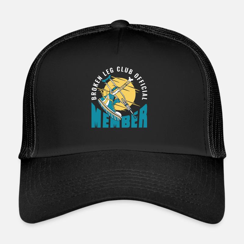 Broken Leg Club Official Member Broken Bone Bone Trucker Cap