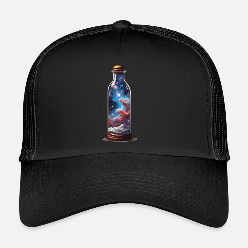 Universe in Bottle Boho Style Aesthetic Trucker Cap