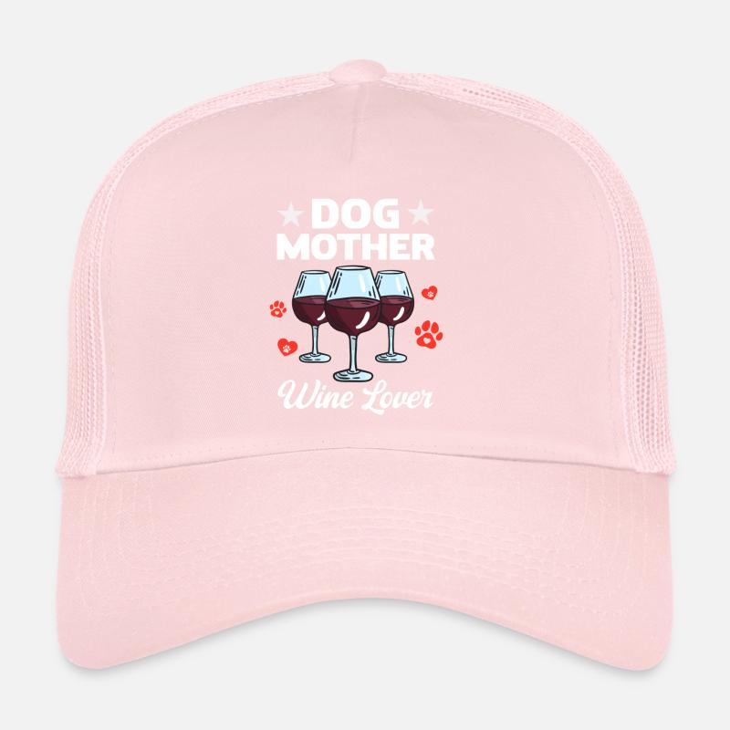 Mère canine et amoureuse du vin Casquette trucker 