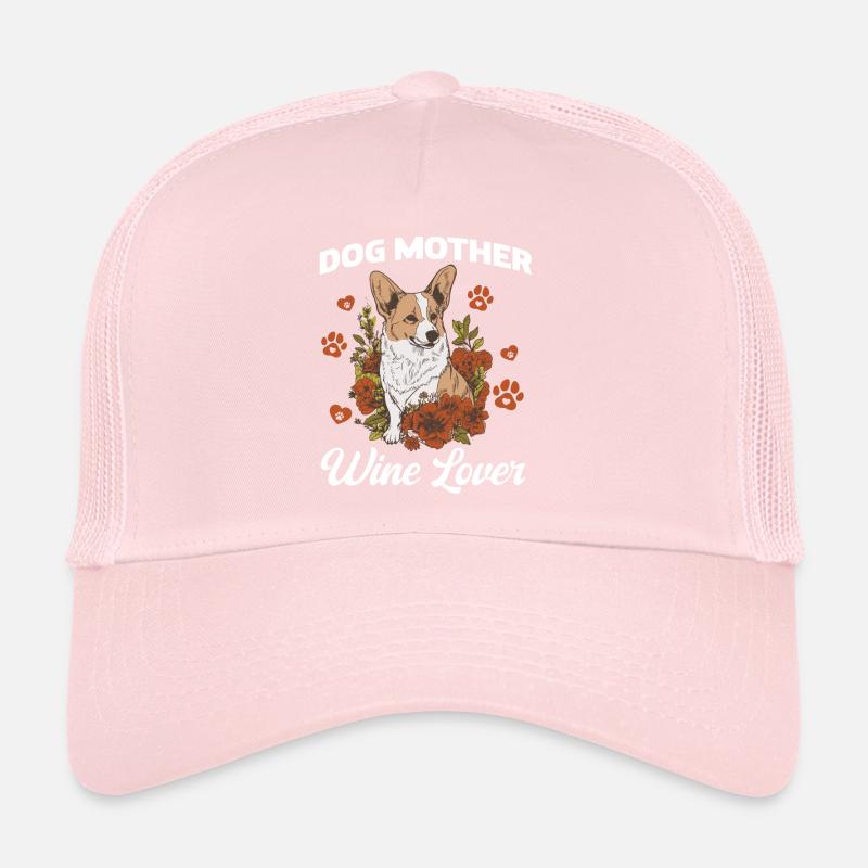 Mère canine et amoureuse du vin Casquette trucker 