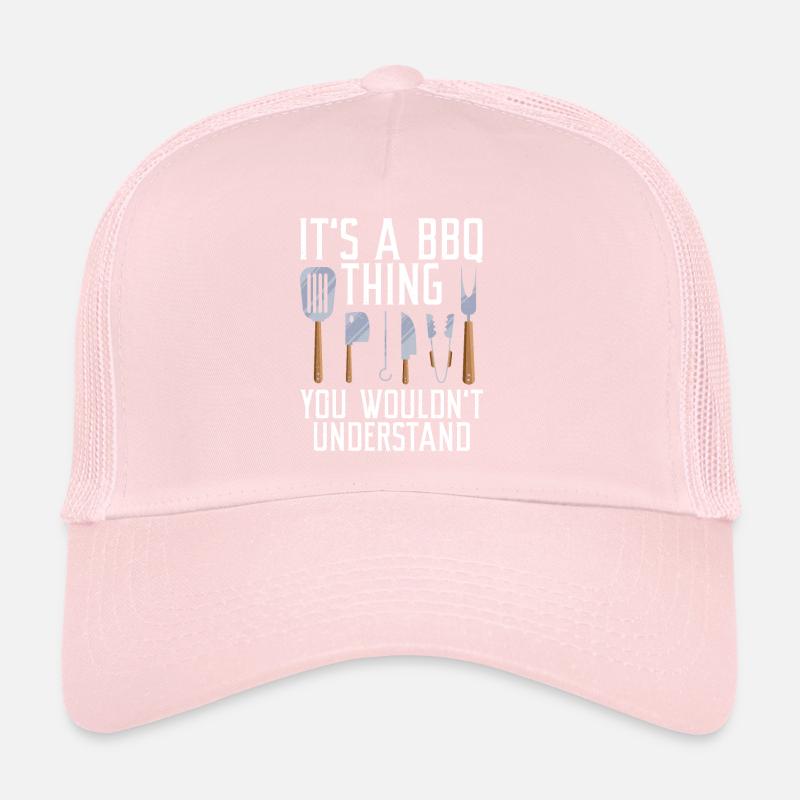 Grill Barbecue Grilling Trucker Cap