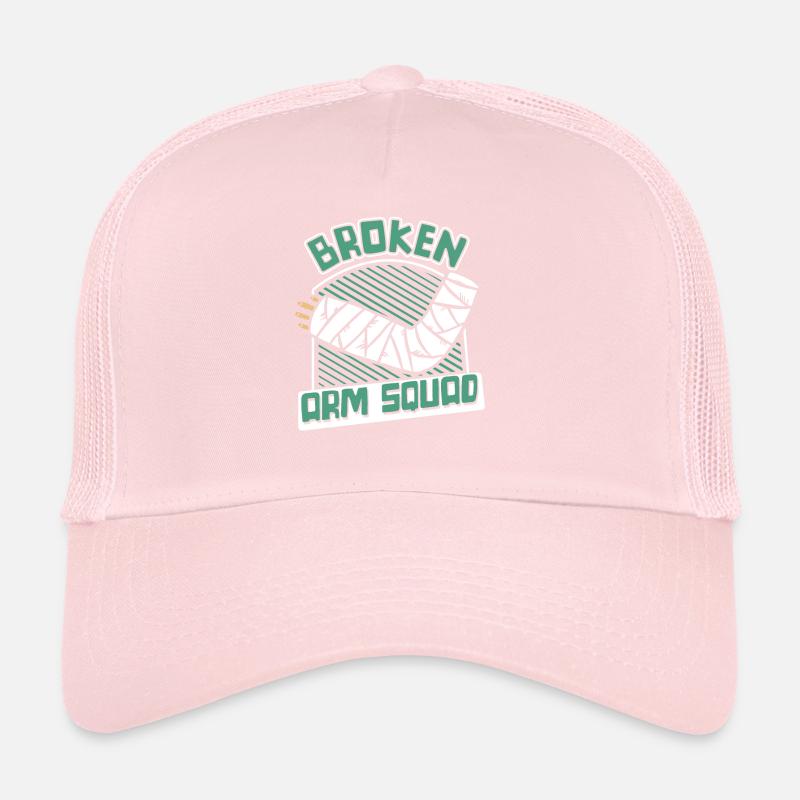 Broken Arm Squad Broken Arm Leg Broken Bone Bone Trucker Cap