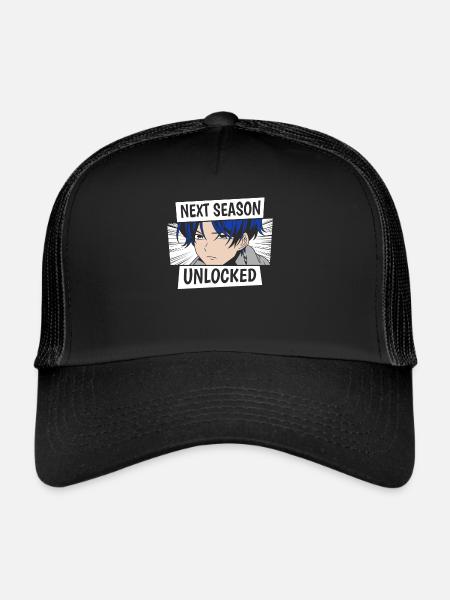 Anime Manga Anniversaire Anime Fille - Casquette trucker  - noir/noir - Devant