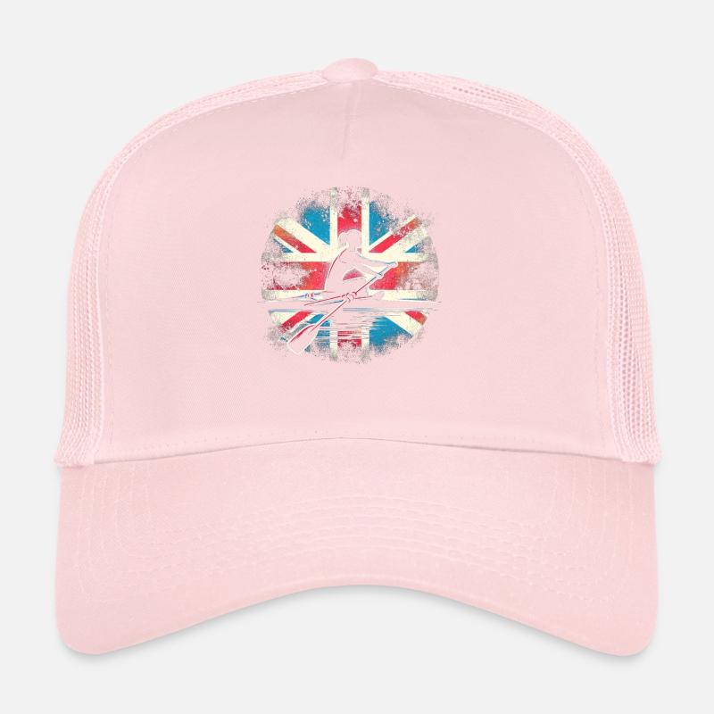 Rameur avec drapeau britannique Casquette trucker 