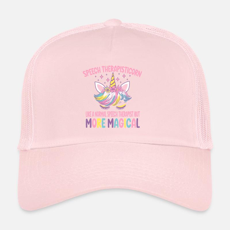 Speech Therapisticorn like a normal Therapist gift Trucker Cap