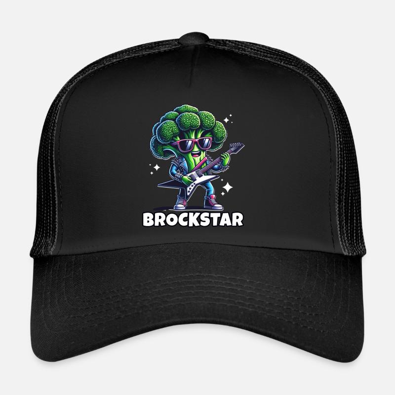Broccoli Rocker - Trucker Cap - black/black