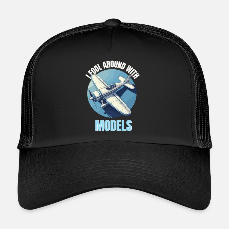 Modélisme, Maquette, Avion, Aérodrome, Vol, Drôle Casquette trucker 