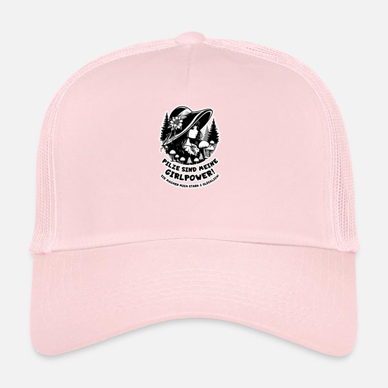 Les champignons, c’est mon girl power Casquette trucker 
