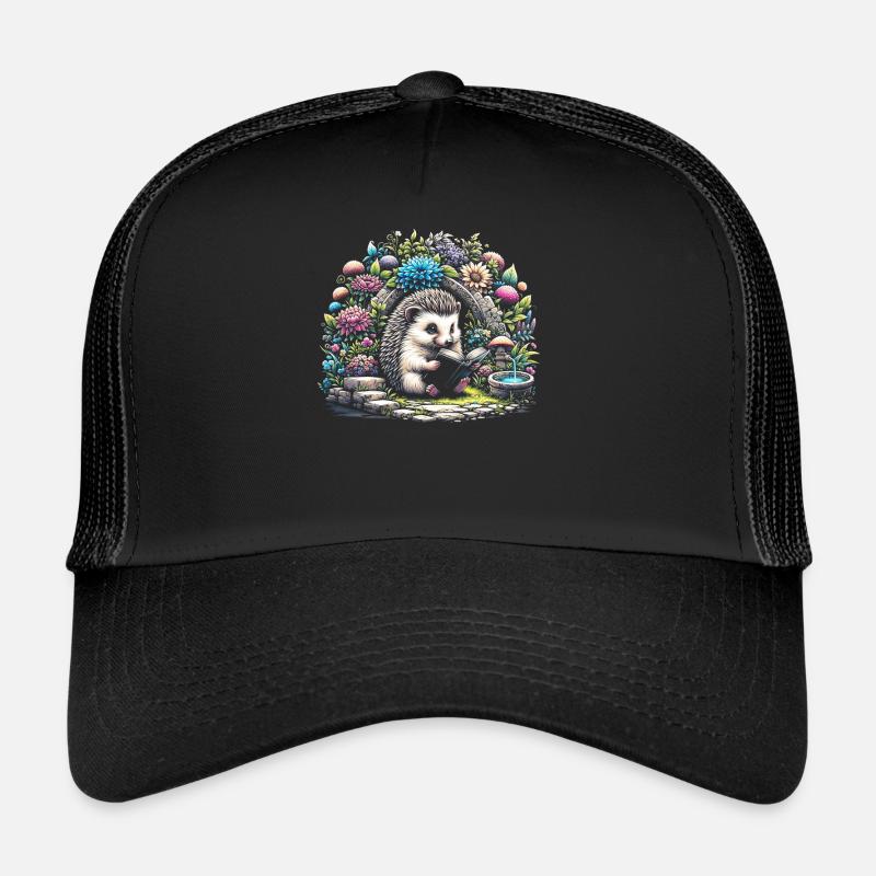 Igel-lesebuch – Vollmond-seelandschaft Trucker Cap