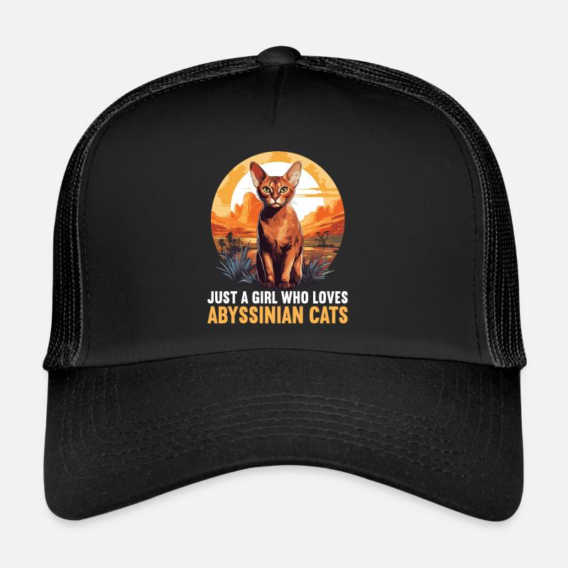 Abyssinian Cat Abessinierkatze Trucker Cap