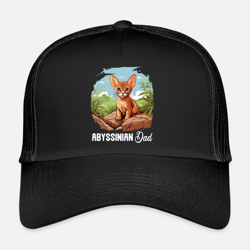 Chat d’Abyssinie Abessinierkatze Casquette trucker 