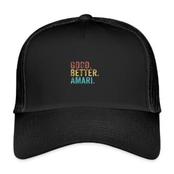 Les mecs cool s’appellent Amari - Casquette trucker  - noir/noir - Devant