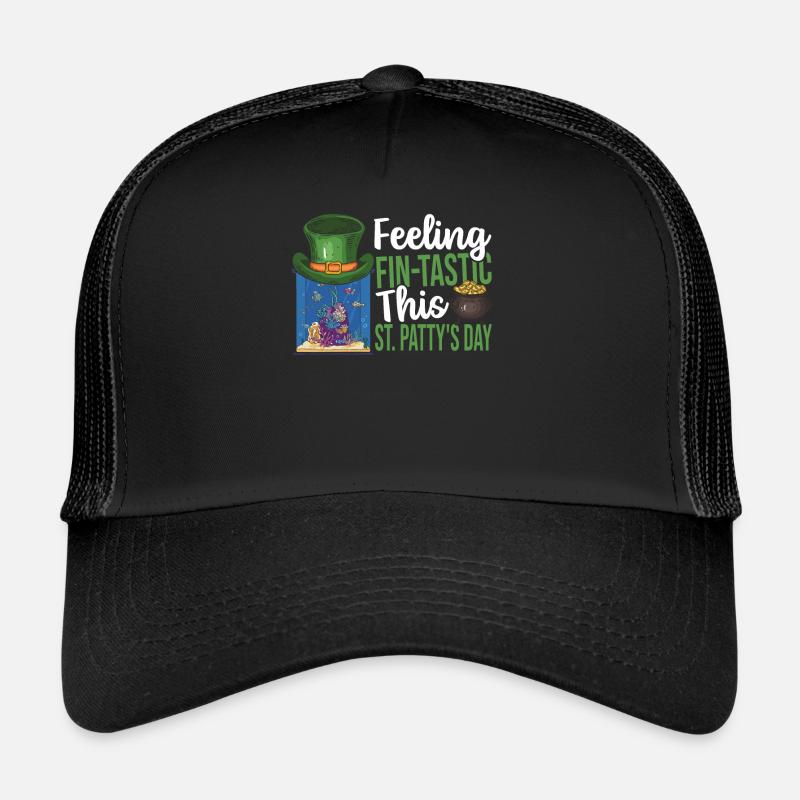 Aquariophile de la Saint-Patrick Poissons Casquette trucker 