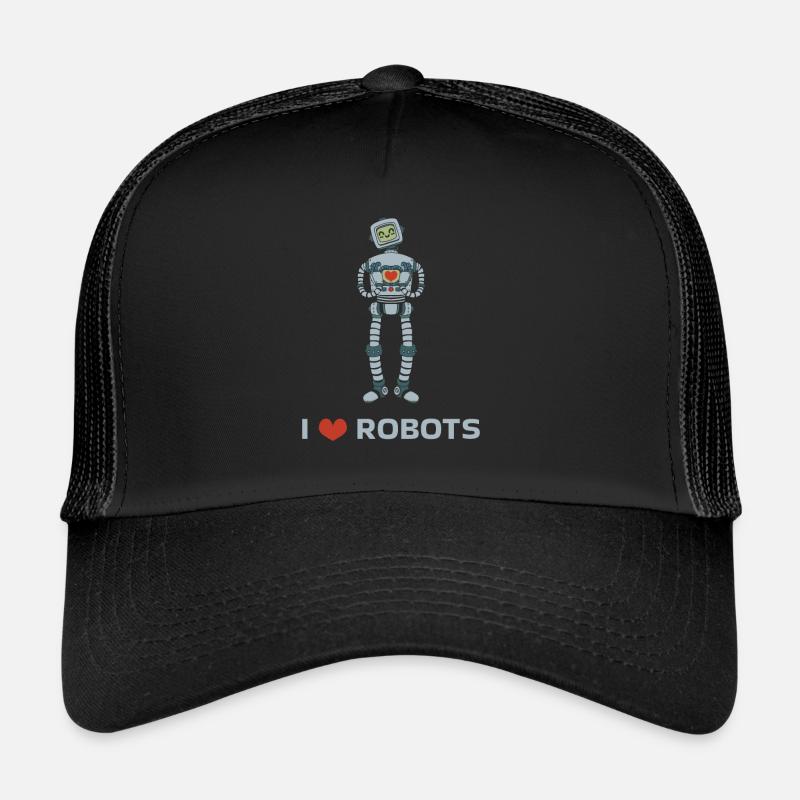 J’aime les robots Robot Heart Robotics Casquette trucker 