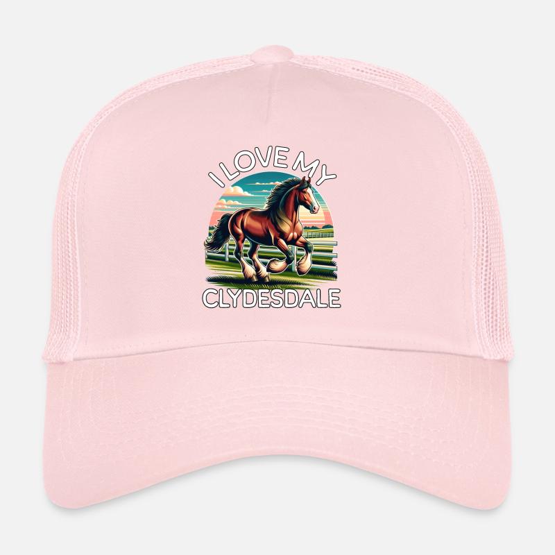 L’amour de Clydesdale Casquette trucker 