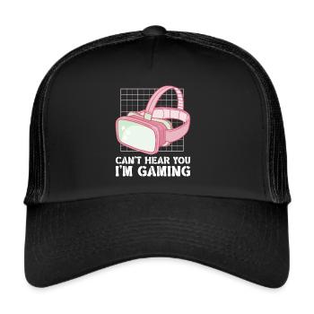 Virtual Reality VR Gamer Funnz - Trucker Cap - Schwarz/Schwarz - Vorne