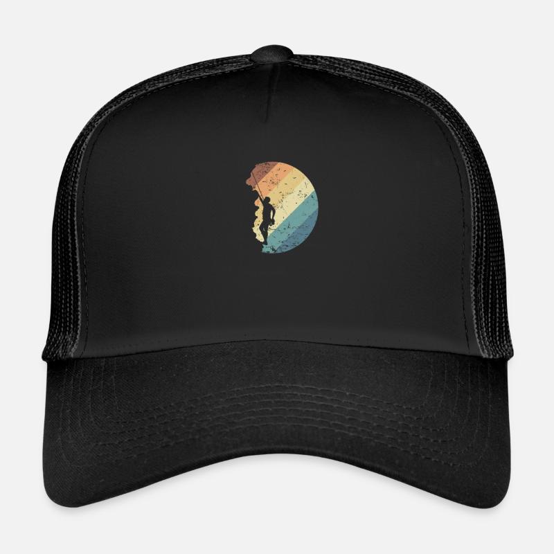 Bouldern bei Nacht - Trucker Cap - Schwarz/Schwarz