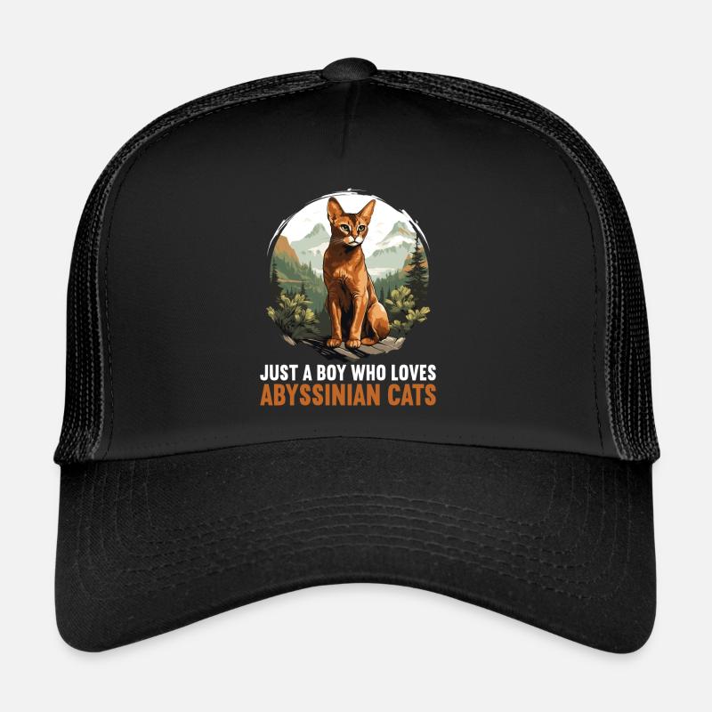 Chat d’Abyssinie Abessinierkatze Casquette trucker 