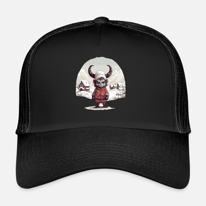Krampus T | Krampus costume | Demonic Krampus Trucker Cap