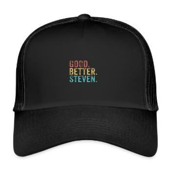 Cool guys are called Steven - Trucker Cap - black/black - Front