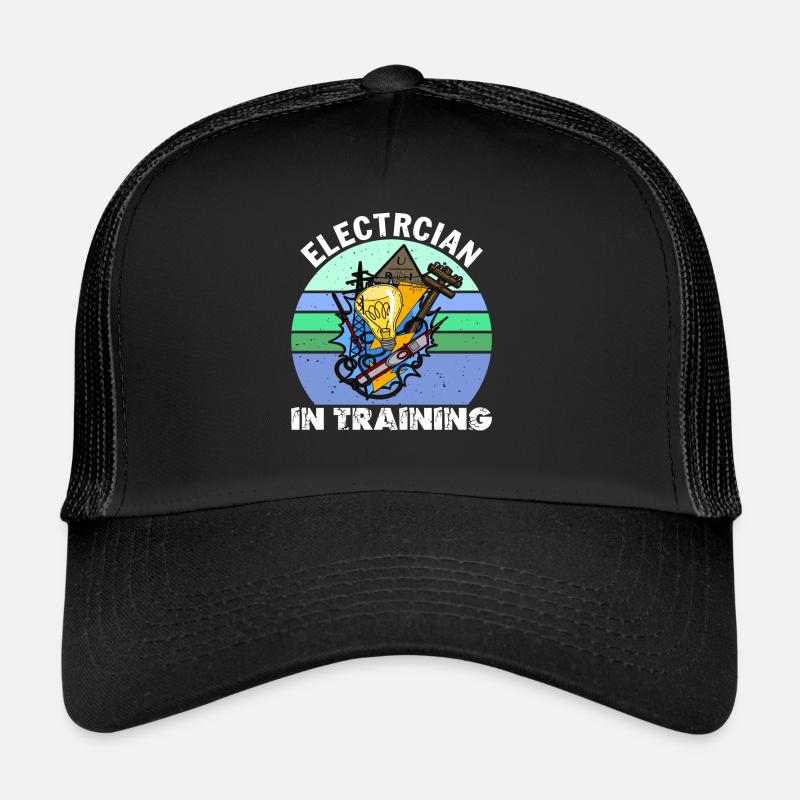 Electrician in training Lighting Technician Lamp Profession Trucker Cap