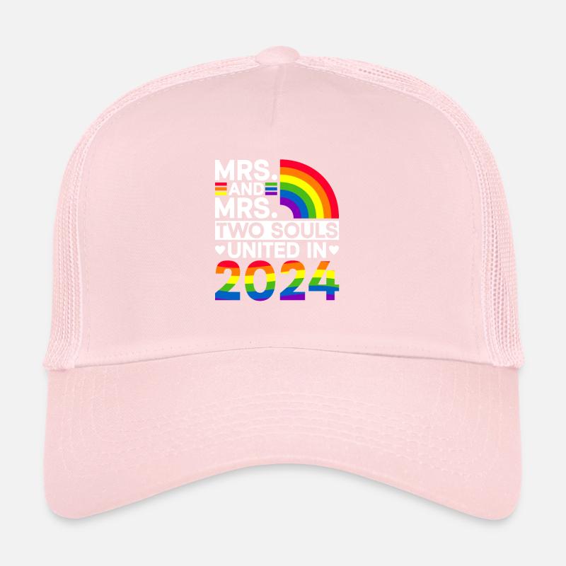Mrs. und Mrs. 2024 Gay Pride Hochzeit Gay Ehe Trucker Cap